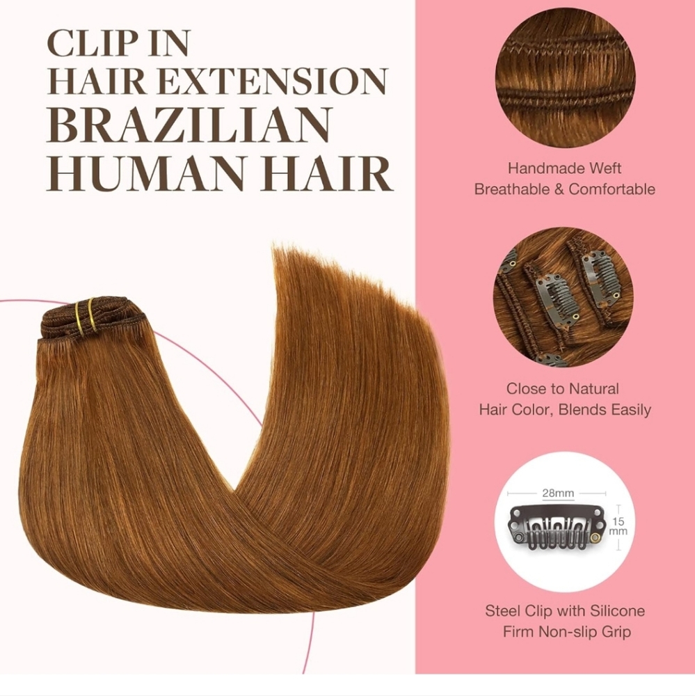 Gorgeous 100% Remy copper clip INS - Picture 7 of 8
